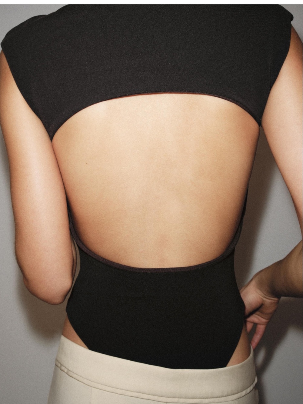 Black Open-Back Women’s Dress